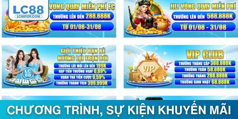 Cập nhật nhanh các chương trình, sự kiện khuyến mãi tại nhà cái