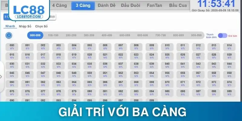Giải trí với ba càng, nhận thưởng khủng dễ dàng
