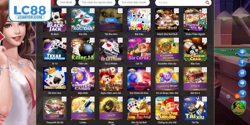 Kho game đa dạng, cập nhật liên tục