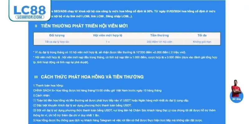 Quy định chung dành cho các đại lý nhà cái