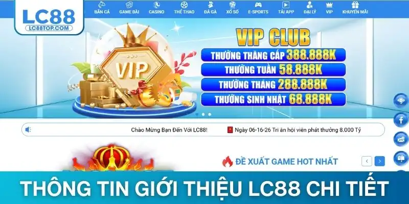 Thông tin giới thiệu LC88 chi tiết nhất